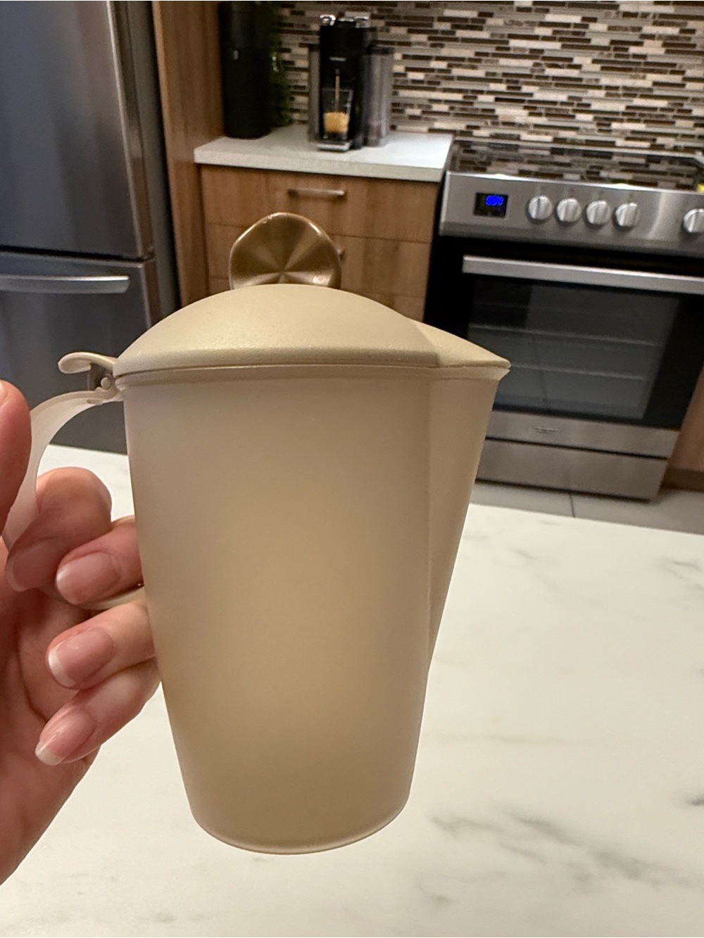 Tupperware Beige Creamer Pitcher